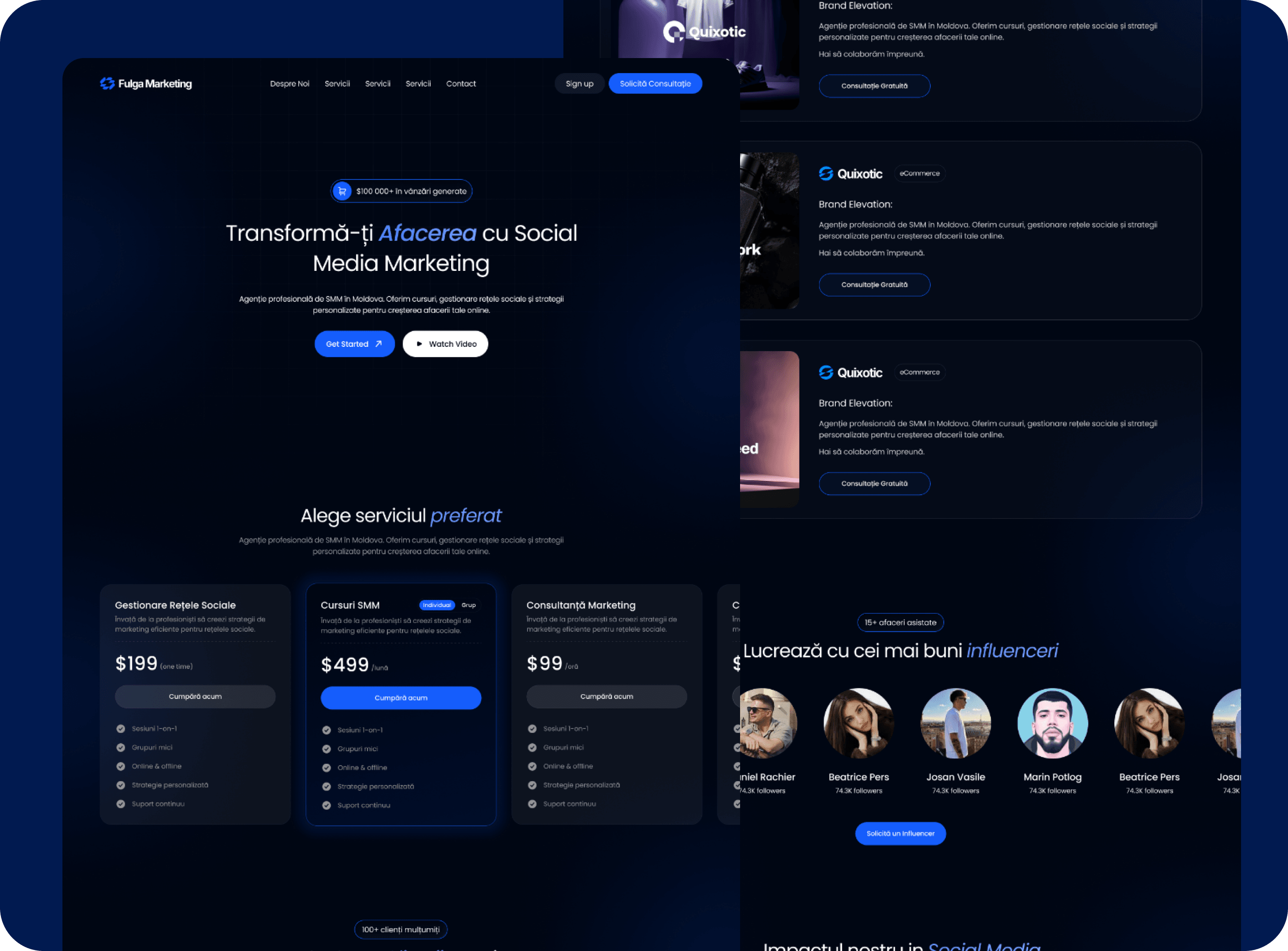 Fulga Marketing - Landing Page